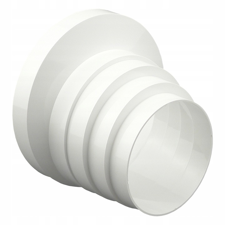 Racord PVC pentru ventilatie, Airroxy, Reducere, universala Asimetrice, 80, 100, 120, 125, 150