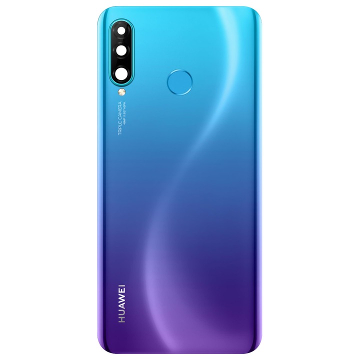 Capac Baterie Huawei P30 lite New Edition / P30 lite, Versiune 48 MP, Albastru, Service Pack 02352RPY