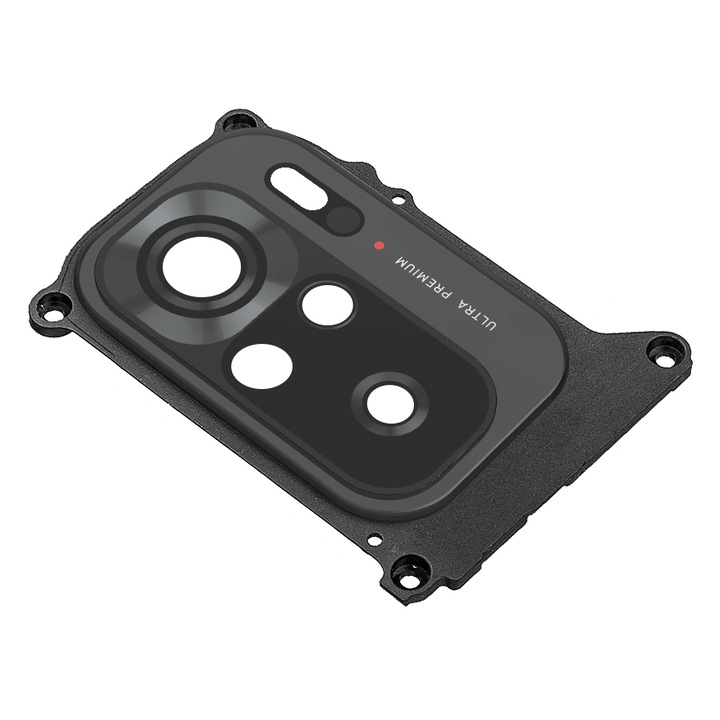 Стъкло за задна камера, Xiaomi Redmi Note 10 с рамка, черно