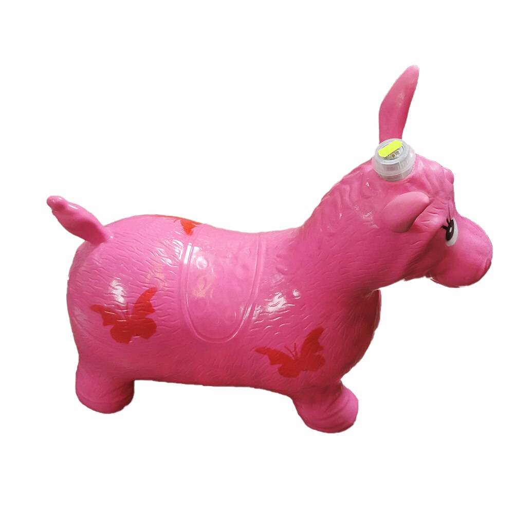 Calut Roz Calut Gonflabil pentru sarit, cu sunete si lumini, roz, 55 cm ...