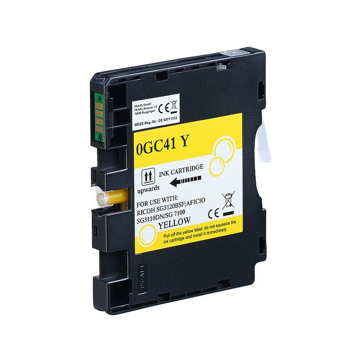 Cartus cerneala compatibil cu Ricoh GC41Y / 405764, 32 ml, yellow, 2.200 pagini