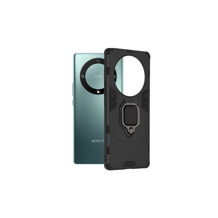 Кейс за Honor Magic5 Lite Techsuit Silicone Shield Черен