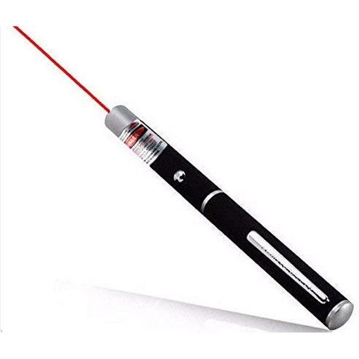 Stilou pointer rosu, putere 1000mW, metalic, raza laser proiector de lumini portabil
