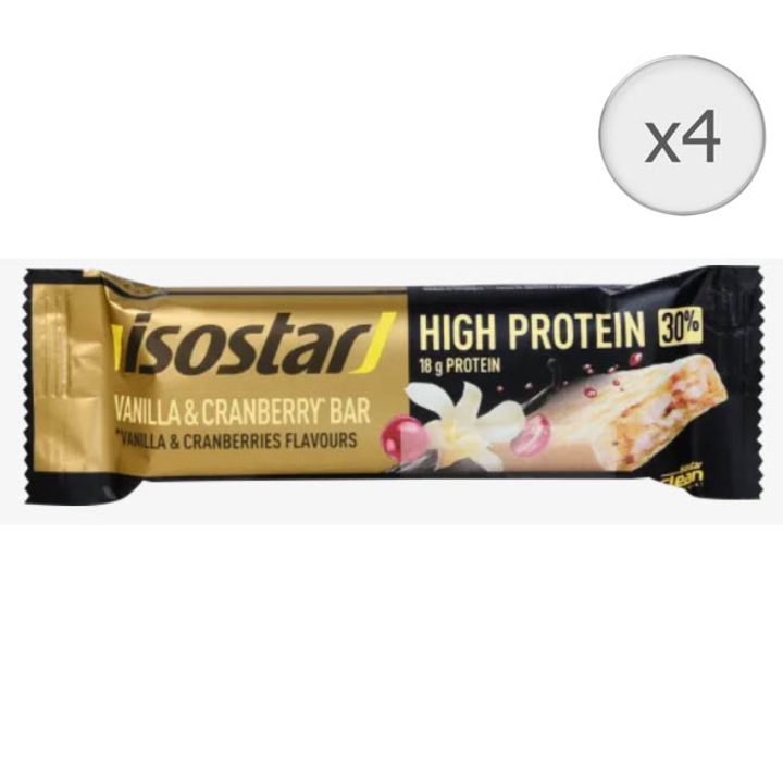 Isostar HP BAR 30%, Vanilie, 4x 55g