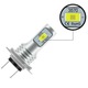 Set 2 Becuri auto H7, CREE 12 LED SMD, 80W/bec, alb rece