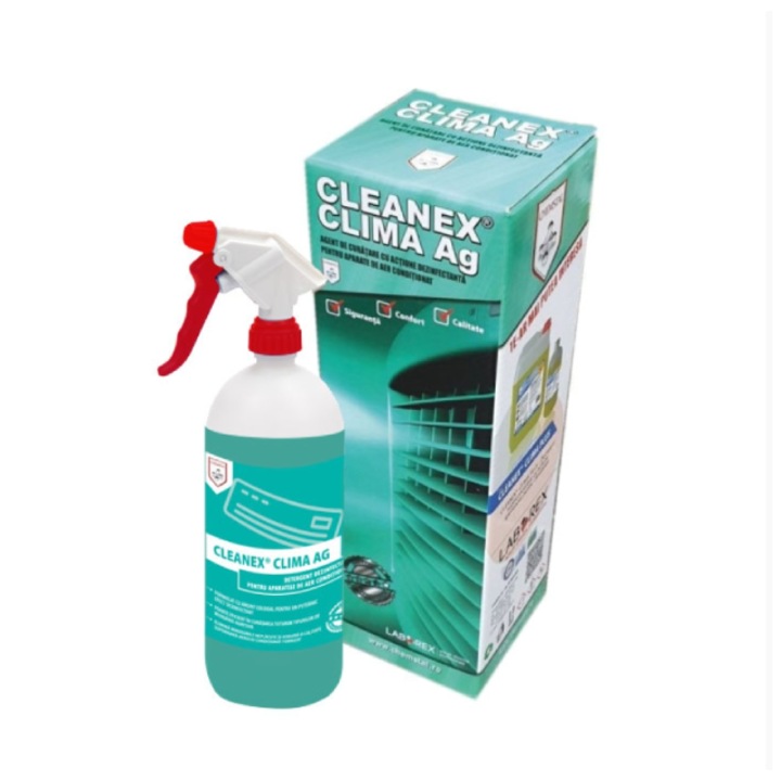 Agent de curatare cu actiune dezinfectanta pentru aparate de aer conditionat - Cleanex Clima cu ioni de argint, 1kg
