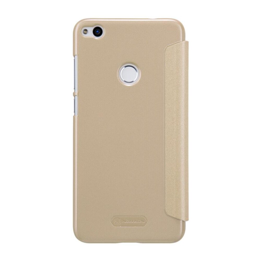 Husa flip Nillkin Sparkle pentru Huawei P8 Lite 2017, auriu