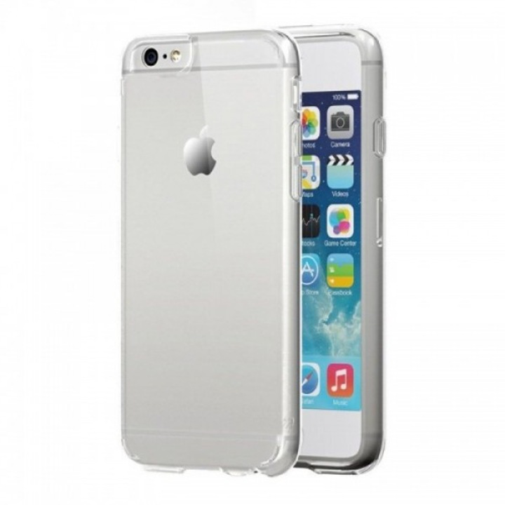 Vékony TPU védőburkolat iPhone 6-hoz, átlátszó