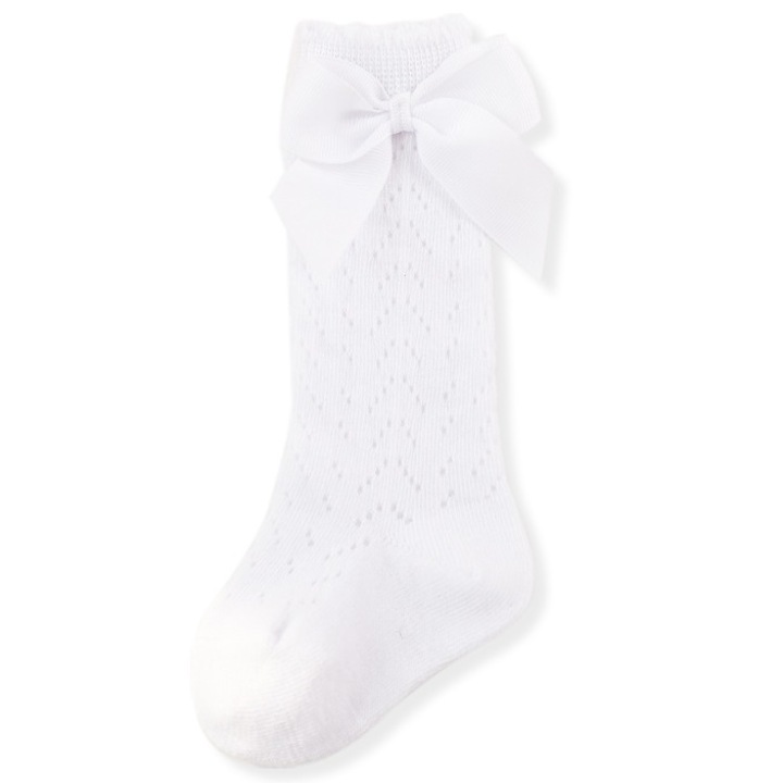 Детски чорапи, Памук, Бели, 30 EU