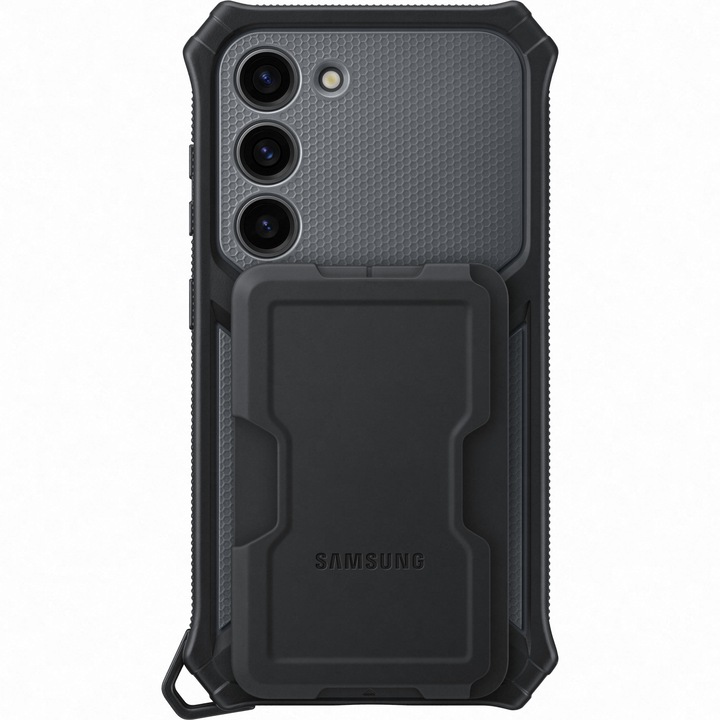 Калъф за Samsung Galaxy S23 S911, Rugged Gadget Case, черен, повторно запечатан EF-RS911CB