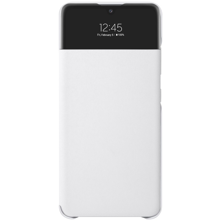 Капак за Samsung Galaxy A72 A725 / A72 5G A726, S-View Wallet, Бял EF-EA725PWEGEE
