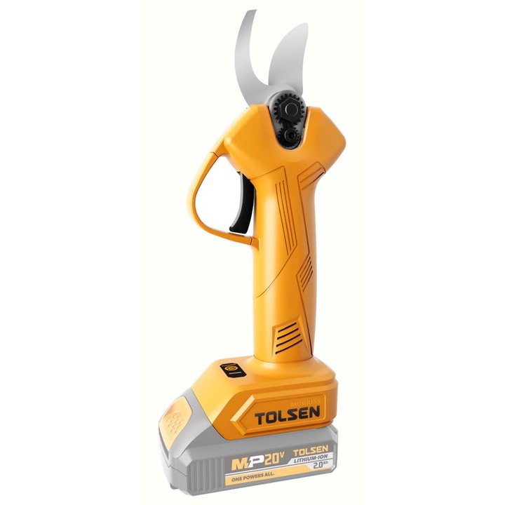 Akkus kerti olló Li-ion akkumulátorral, Brushless, 30mm, MP20V Industrial, az akkumulátor nem tartozék, Tolsen