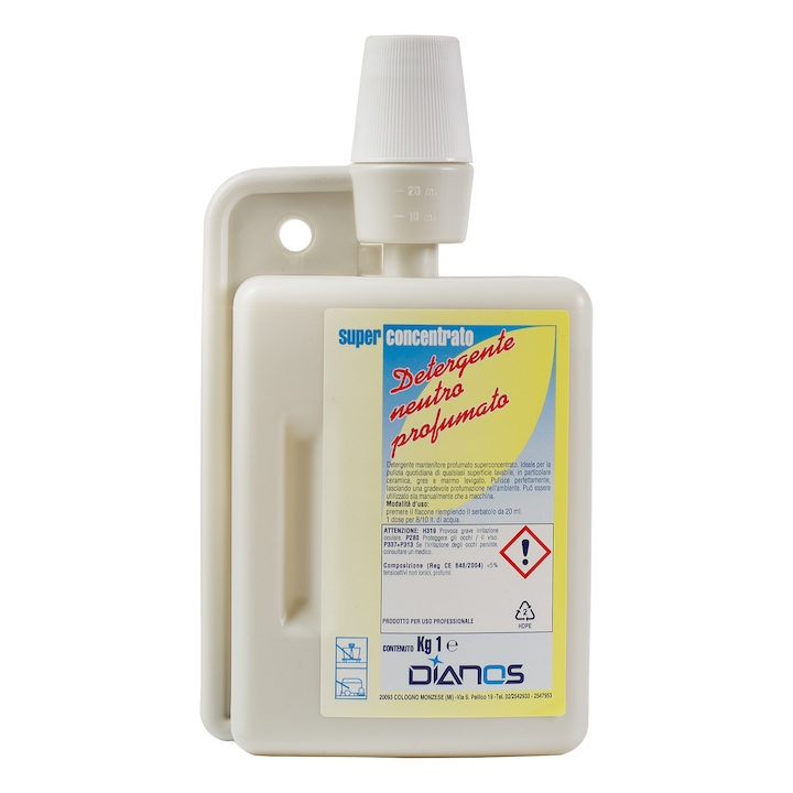 Detergent neutru concentrat pentru marmura si gresie Dianos Detergente Neutro, 1 L, parfumat