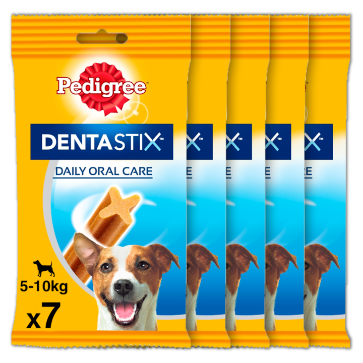 Награди за кучета Pedigree Dentastix Mono, Малка порода, 5 x 7 броя, 110 гр