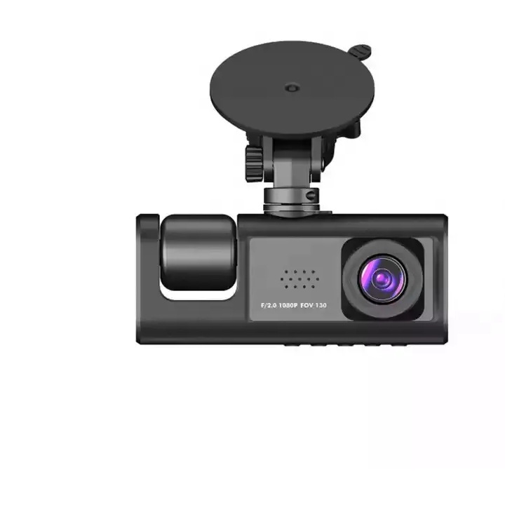 Camera auto OCVITEH ® C1 camera frontala + interior + marsarier display 2.4 inch full HD card 64 GB inclus
