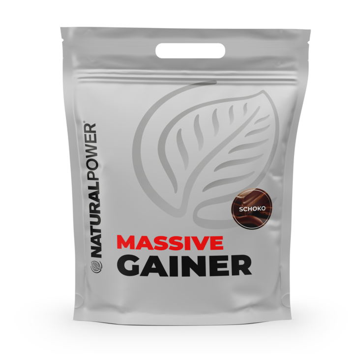 Massive Weight Gainer, Natural Power, cu aroma de Ciocolata, 2,5 kg