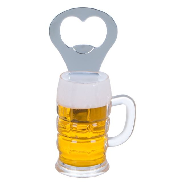 Отварачка за бутилки с магнит, форма на халба за бира, 6 x 5 x 10 см, AKS656