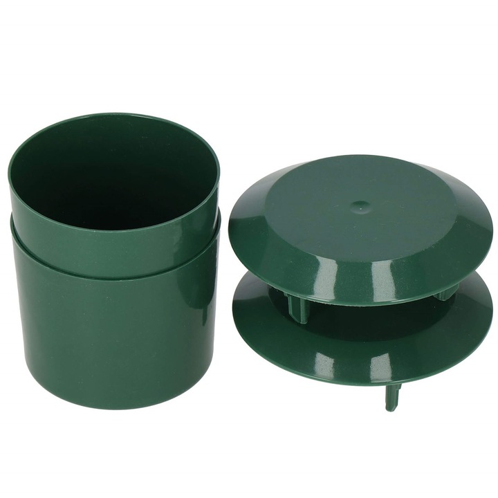 Set 2 capcane melci, Springos, Plastic, 7 x 8 x 5cm, Verde