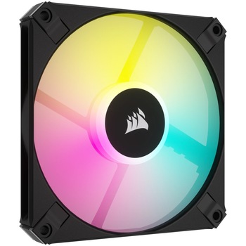 Ventilator Corsair AF120 RGB SLIM Series RGB, 120 mm, negru