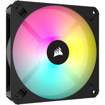 Ventilator Corsair iCUE AR120 RGB, 120mm PWM, Negru