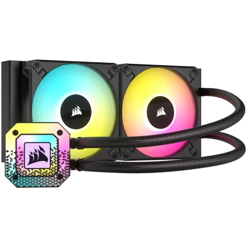 Cooler procesor Corsair iCUE H100i ELITE CAPELLIX XT negru, racire cu lichid. 240 mm