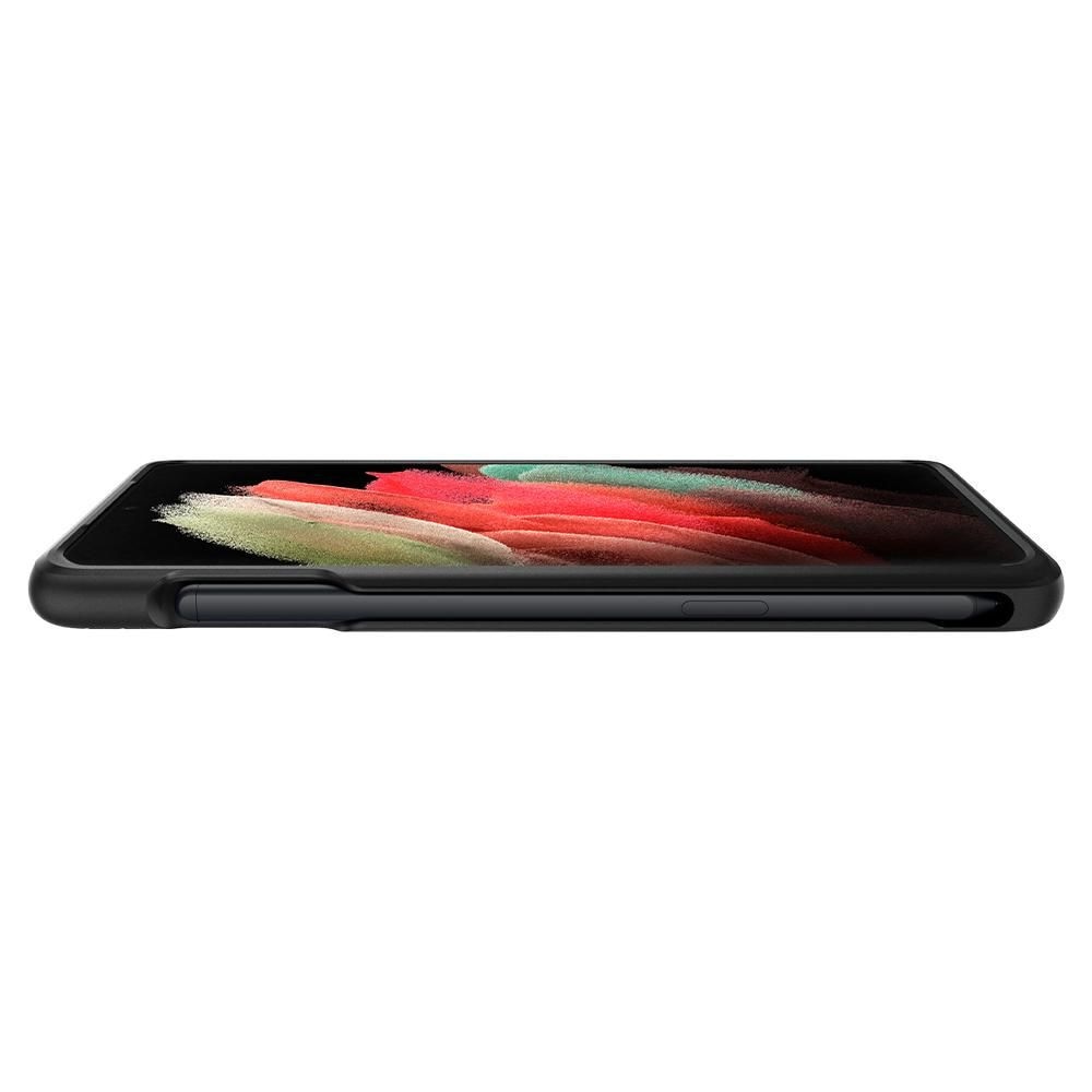 Husa pentru Samsung Galaxy S21 Ultra 5G - Spigen Liquid Air - Matte Black