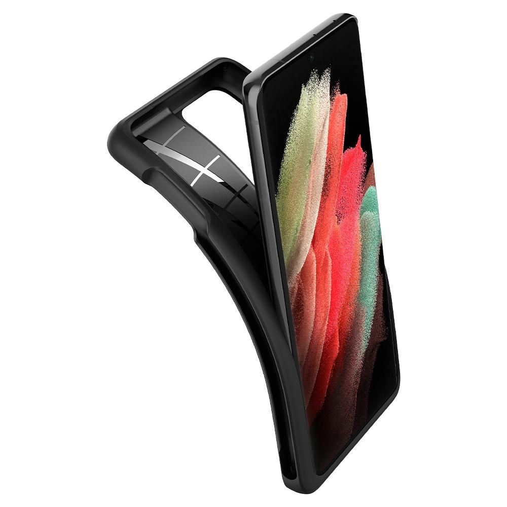 Husa pentru Samsung Galaxy S21 Ultra 5G - Spigen Liquid Air - Matte Black