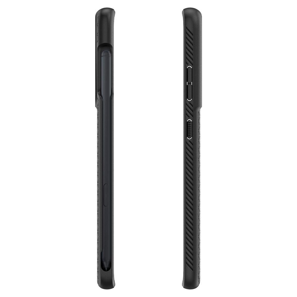 Husa pentru Samsung Galaxy S21 Ultra 5G - Spigen Liquid Air - Matte Black