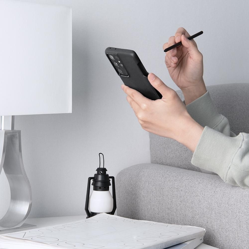 Husa pentru Samsung Galaxy S21 Ultra 5G - Spigen Liquid Air - Matte Black