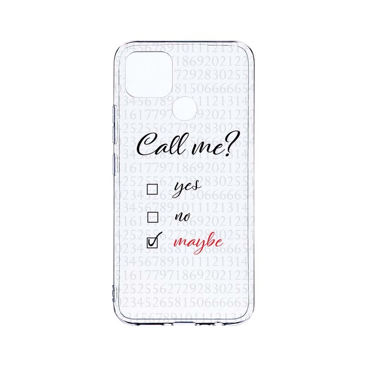 Силиконов калъф BestCase за Realme 7i, Call Me, Camera Protection, Clear Silicon 2.0MM, T 149
