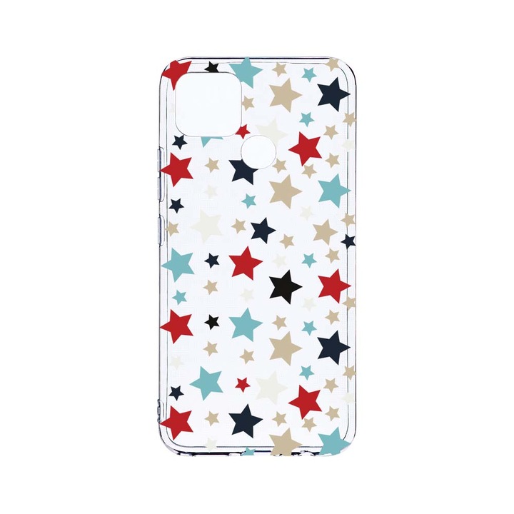 Силиконов калъф BestCase за Realme 7i, Stars, Camera Protection, Clear Silicon 2.0MM, T 146