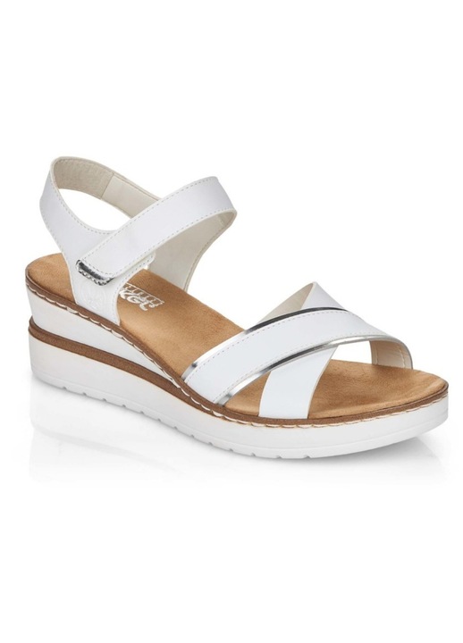 Sandale Rieker pentru femei cu talpă solidă și velcro V38G9-80