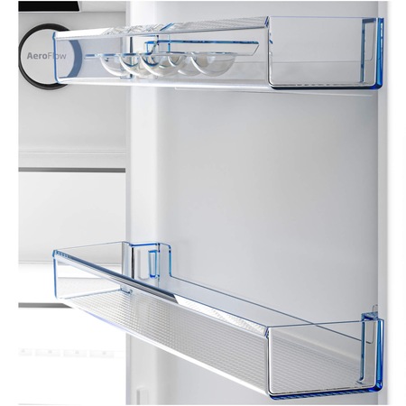 Combina frigorifica Beko B5RCNA406HXBR, 355 l, No Frost, AeroFlow, Clasa C, HarvestFresh, Compresor ProSmart Inverter, MaxStore, H 203.5 cm, Dark Inox