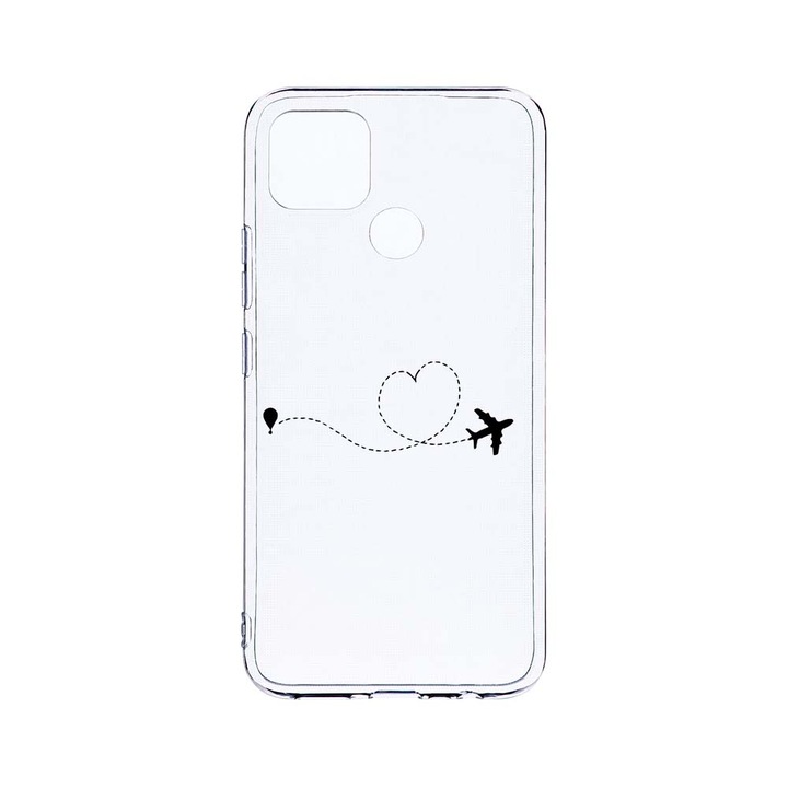 Силиконов калъф BestCase за Realme 7i, Love To Travel, Camera Protection, Clear Silicon 2.0MM, T 746