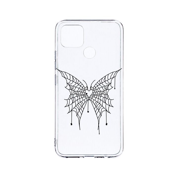 BestCase 2MM Clear Szilikon telefontok, Realme 7i, Butterfly, Kamera védelem, strapabíró, T 1042
