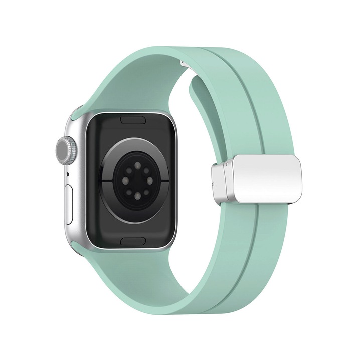 Curea pentru Apple Watch 1/2/3/4/5/6/7/8/9/10/SE/SE 2 (38/40/41/42mm) - Techsuit Watchband (W011) - Teal Green