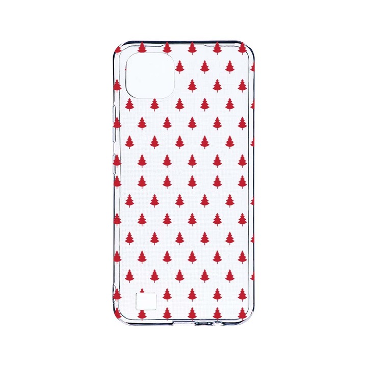 BestCase 2MM Clear Szilikon telefontok, Realme C20, Christmas, Kamera védelem, strapabíró, T 174