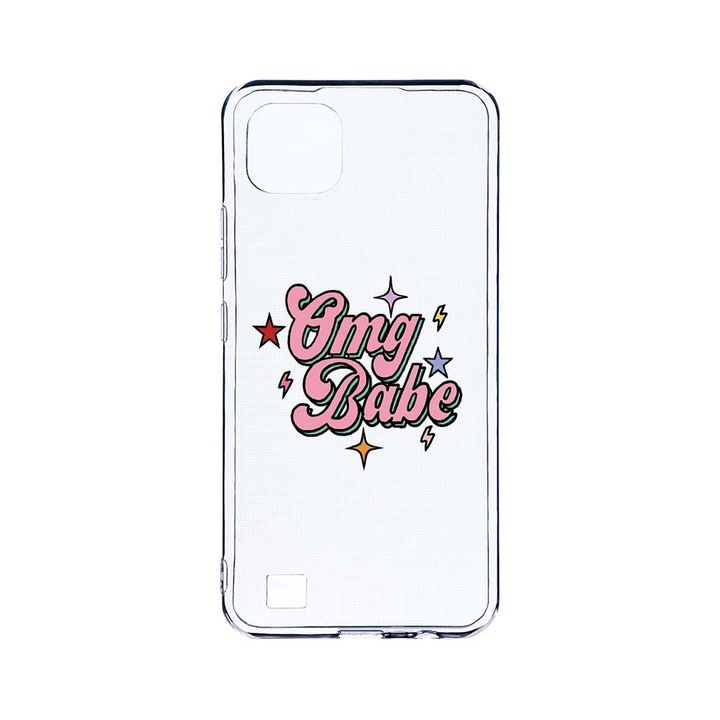 BestCase 2MM Clear Szilikon telefontok, Realme C11 (2021), OMG Babe, Kamera védelem, strapabíró, T 487