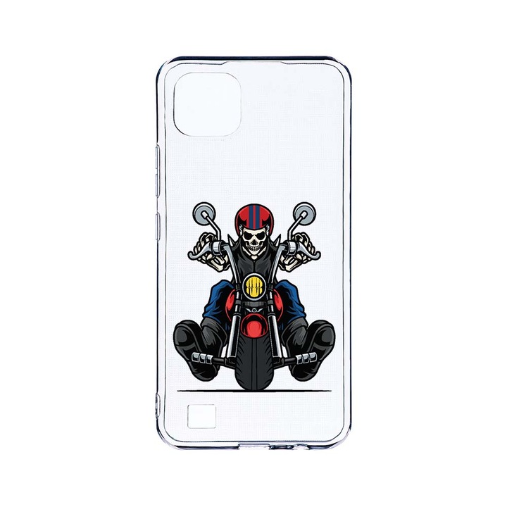 BestCase 2MM Clear Szilikon telefontok, Realme C11 (2021), Biker, Kamera védelem, strapabíró, T 822