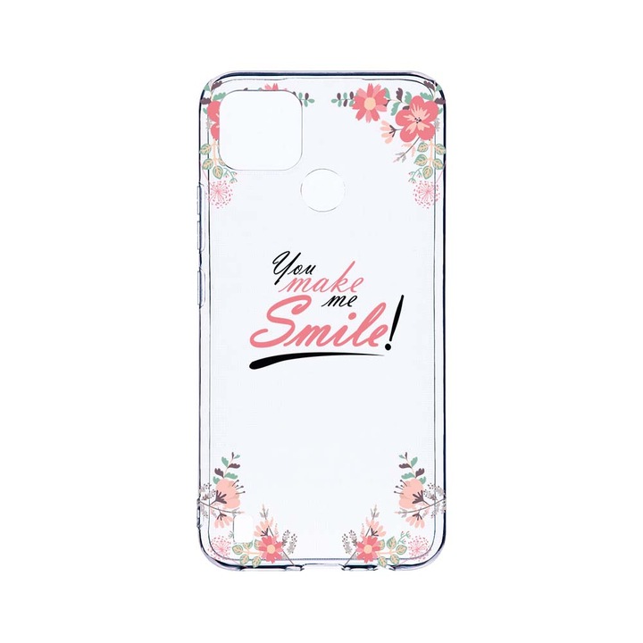 BestCase 2MM Clear Szilikon telefontok, Realme C25Y, Make Me Smile, Kamera védelem, strapabíró, T 4