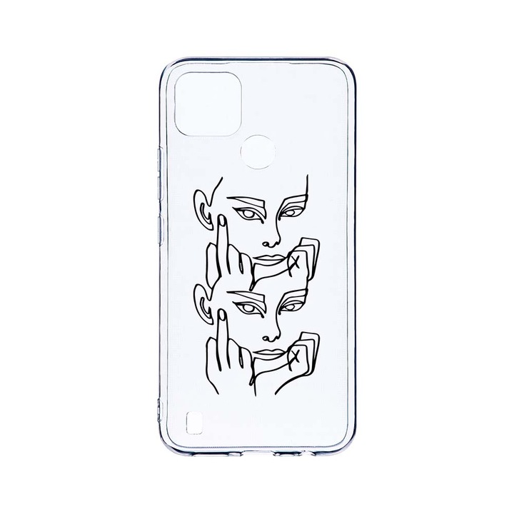 BestCase 2MM Clear Szilikon telefontok, Realme C21Y, FU, Kamera védelem, strapabíró, T 742