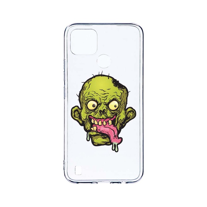 BestCase 2MM Clear Szilikon telefontok, Realme C25Y, Zombie, Kamera védelem, strapabíró, T 823