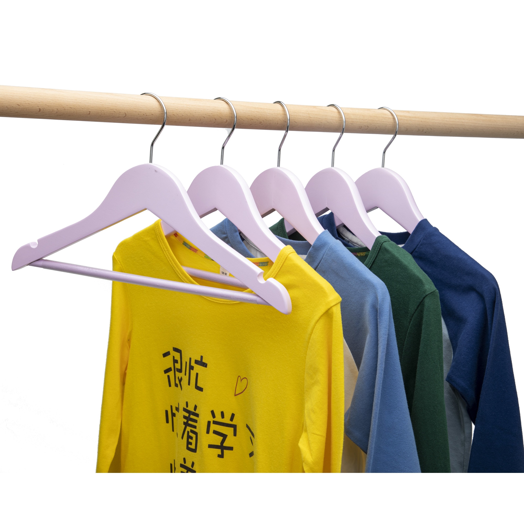 Set Umerase Copii din Lemn de Artar, Unic Hangers, Roz, 20 bucati eMAG.ro