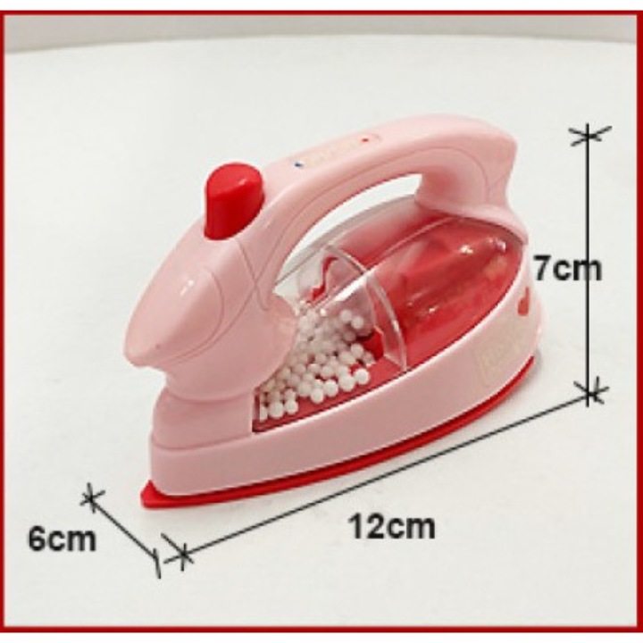 Elemes játék vasaló - Rózsaszín műanyag