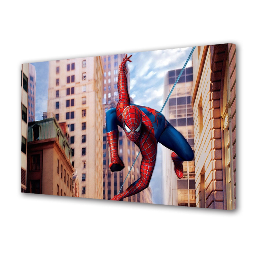 Tablou Luminos in intuneric VarioView Fosforescent Moonlight GLOW Animatie pentru copii Spiderman Marvel , 20 x 30 cm