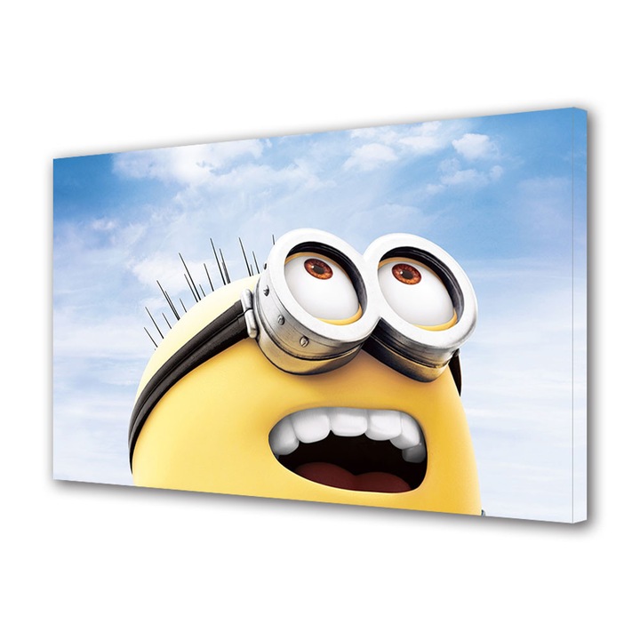 Tablou Luminos in intuneric VarioView Fosforescent Moonlight GLOW Animatie pentru copii Minion , 20 x 30 cm