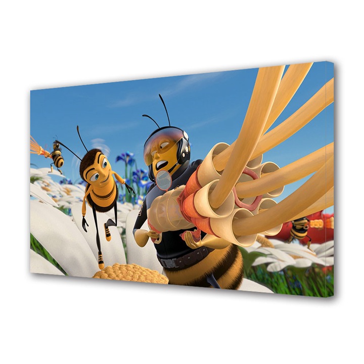 Tablou Luminos in intuneric VarioView Fosforescent Moonlight GLOW Animatie pentru copii Bee Movie 4 , 20 x 30 cm