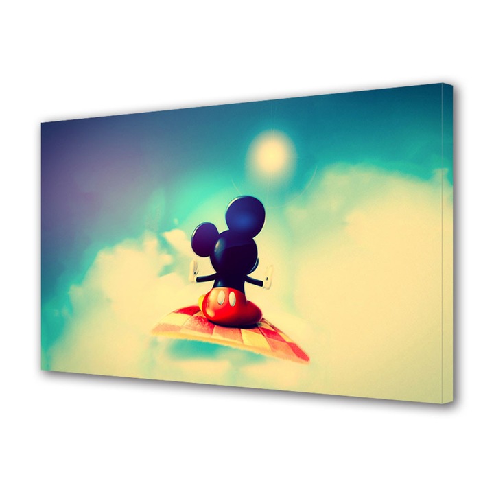 Tablou Luminos in intuneric VarioView Fosforescent Moonlight GLOW Animatie pentru copii Disney Mickey Mouse , 20 x 30 cm