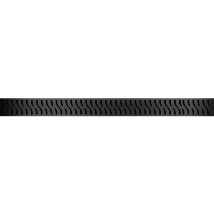 Rigola Dus MCH Harmony Black cu Gratar Inox Negru Mat 650 mm