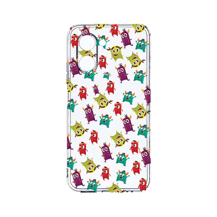 Силиконов калъф BestCase за Realme C33, Monsters, Camera Protection, Clear Silicon 2.0MM, T 121